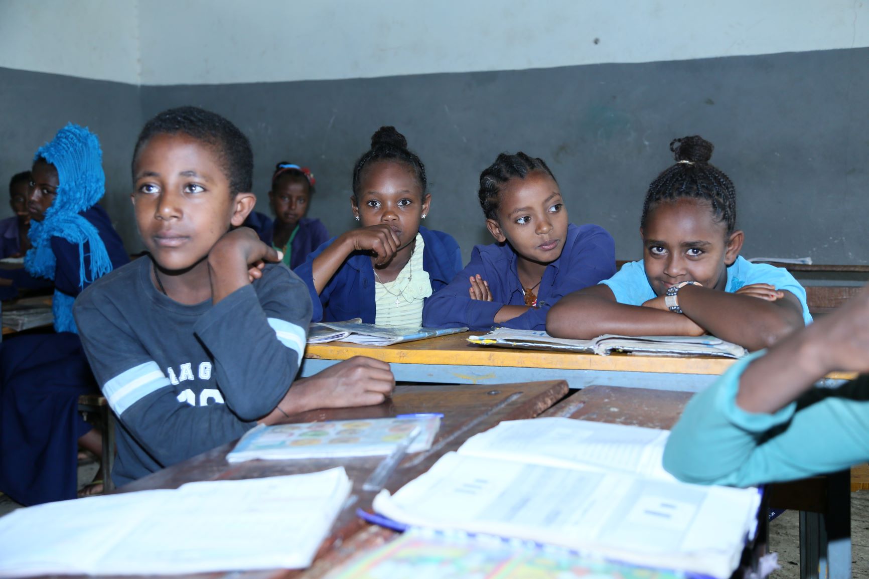 students in a classroom during a lesson