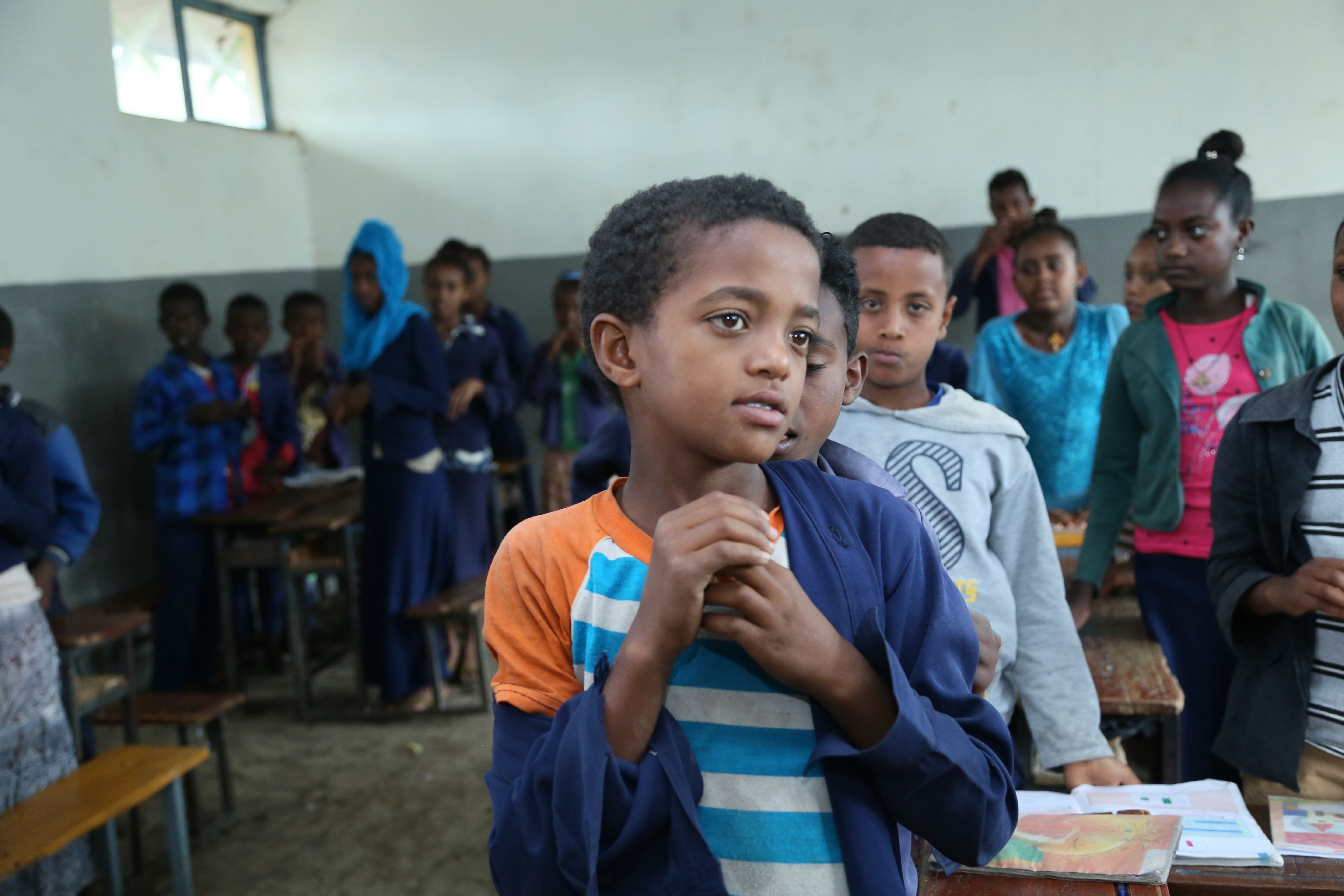 students in a classroom during a lesson